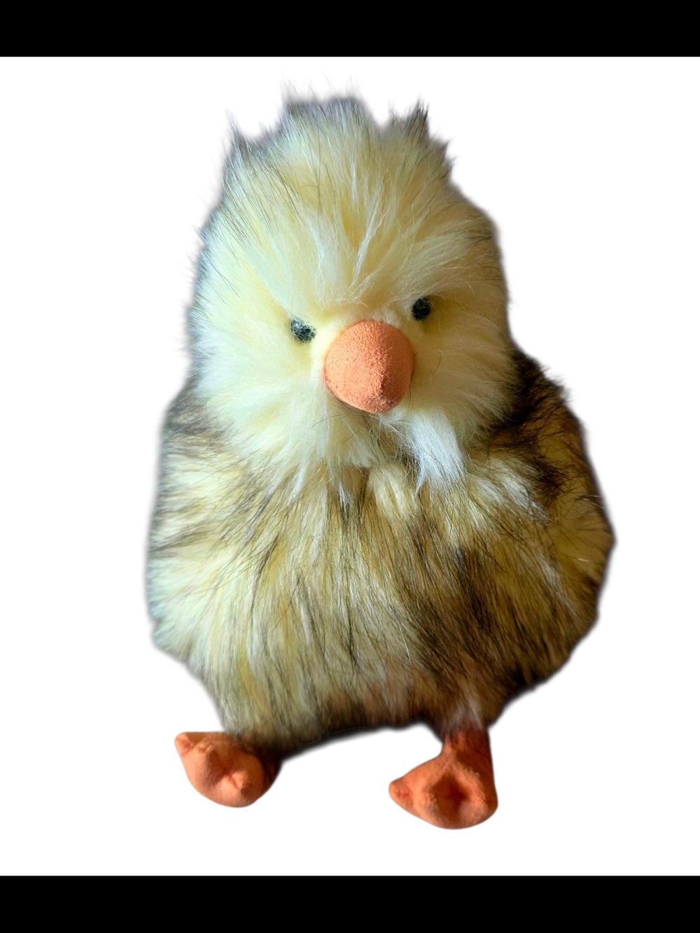 Aurora World Winnie Chick Plush Yellow And Brown Chick Long Fur 10 Inch NWT